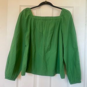 Ann Taylor NWT blouse•long sleeve•Medium•Green